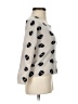 Aqua 100% Cashmere Polka Dots Gray Cashmere Pullover Sweater Size XS - photo 4