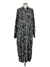 Hazel 100% Polyester Animal Print Black Casual Dress Size XL - photo 1