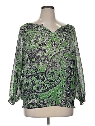 Liz Claiborne Long Sleeve Blouse (view 1)
