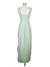 Bebe Solid Green Casual Dress Size S - photo 2