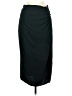 MNG Solid Black Green Formal Skirt Size M - photo 1