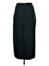 MNG Solid Black Green Formal Skirt Size M - photo 2