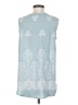 Like, Love 100% Polyester Teal Sleeveless Blouse Size S - photo 2