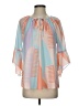 Crosby 100% Polyester Orange 3/4 Sleeve Blouse Size S - photo 1