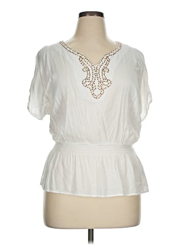 AB Studio Short Sleeve Blouse (view 1)