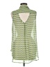 Pleione 100% Polyester Green Sleeveless Blouse Size M - photo 2