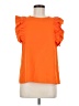 Unbranded 100% Polyester Orange Short Sleeve Top Size M - photo 1