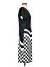 Unbranded Graphic Black Gray Cocktail Dress Size S - photo 4