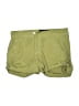Almost Famous Solid Green Khaki Shorts Size 3 - photo 1