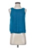 HD in Paris 100% Polyester Blue Sleeveless Blouse Size 0 - photo 1