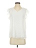Unbranded Ivory Short Sleeve Blouse Size S - photo 1