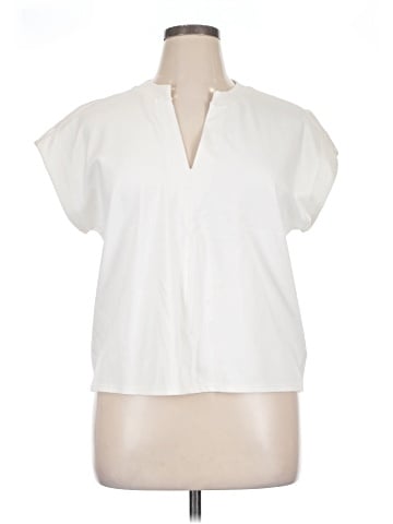 Worthington Short Sleeve Blouse (view 1)