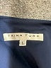 Trina Turk 100% Polyester Solid Black Short Sleeve Blouse Size L - photo 7