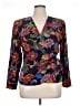 Liz Claiborne 100% Polyester Black Long Sleeve Blouse Size 14 - photo 1