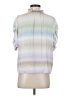 Current Air 100% Polyester Color Block White Short Sleeve Blouse Size S - photo 2