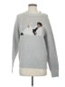 Ground Zero 100% Merino Graphic Silver Wool Sweater Size S - photo 1