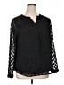 Talbots Black Long Sleeve Blouse Size XL - photo 1