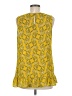 Rose + Olive 100% Polyester Yellow Sleeveless Blouse Size M - photo 2
