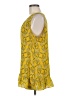 Rose + Olive 100% Polyester Yellow Sleeveless Blouse Size M - photo 5