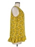 Rose + Olive 100% Polyester Yellow Sleeveless Blouse Size M - photo 4