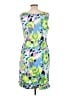 Talbots Tropical Blue Casual Dress Size 10 - photo 2