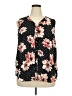 Maurices 100% Polyester Floral Black Sleeveless Blouse Size 2X - photo 1
