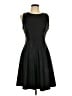 Neiman Marcus 100% Leather Solid Black Cocktail Dress Size L - photo 1