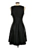 Neiman Marcus 100% Leather Solid Black Cocktail Dress Size L - photo 2