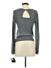 Iz Byer Gray Long Sleeve Top Size S - photo 2