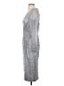 Mac Duggal 100% Polyester Silver Cocktail Dress Size 4 - photo 5