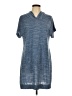 Neesha Solid Blue Casual Dress Size L - photo 1