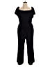 Charles Henry Solid Black Jumpsuit Size XXL - photo 1