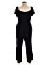 Charles Henry Solid Black Jumpsuit Size XXL - photo 2