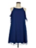 Soprano 100% Polyester Solid Blue Casual Dress Size M - photo 1