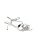 Fioni Metallic Silver Gray Sandals Size 7 1/2 - photo 1