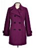 Anne Klein Purple Wool Coat Size L - photo 1