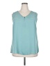 Papermoon 100% Polyester Teal Sleeveless Blouse Size 2X - photo 1