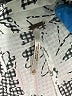 Free People 100% Polyester Print Silver Casual Pants Size 4 - photo 4