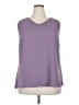 Papermoon 100% Polyester Purple Sleeveless Blouse Size 2X - photo 1