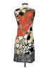 Unbranded Graphic Tan Cocktail Dress Size S (estimated) - photo 2