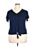 Weatherproof Blue Short Sleeve Top Size XL - photo 1