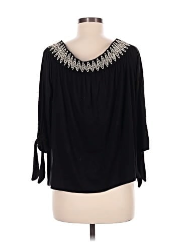 Pebble and Stone 3/4 Sleeve Blouse (view 2)