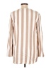 Ruby Rd. 100% Rayon Stripes Tan Long Sleeve Blouse Size L - photo 2
