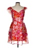 North End 100% Polyester Floral Pink Cocktail Dress Size L - photo 1