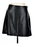 Gap 100% Polyester Black Faux Leather Skirt Size L - photo 1