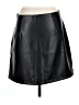 Gap 100% Polyester Black Faux Leather Skirt Size L - photo 2