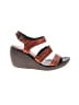 Donald J Pliner Brown Orange Wedges Size 6 - photo 1
