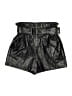 Line & Dot 100% Rayon Metallic Black Shorts Size S - photo 1