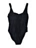 Shape FX Solid Black One Piece Swimsuit Size 12 - photo 2
