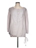 Gap Gray 3/4 Sleeve Blouse Size L - photo 1